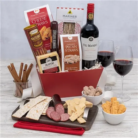 Classic Red Wine Gift Basket