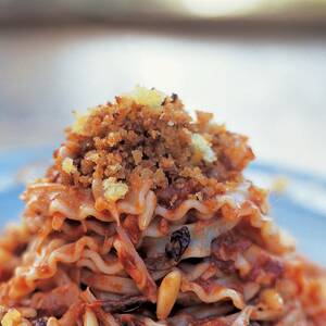 Anchovies in Tomato Sauce with Pasta