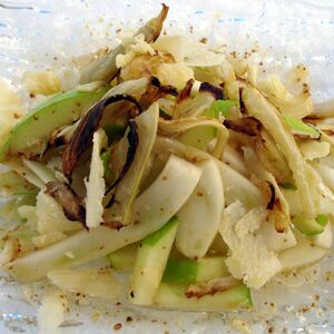 Apple, Fennel Salad with reduced Apple Cider Dressing