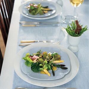 Asparagus Salad with Tender Greens and Mint