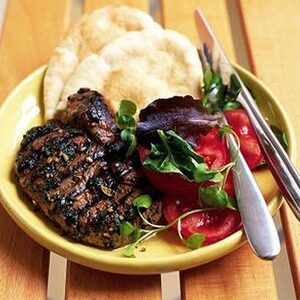 BBQ minty garlic lamb