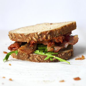 Bacon, Arugula, and Tomato Jam Sandwich