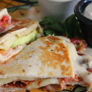 Bacon, Tomato, and Avocado Quesadilla