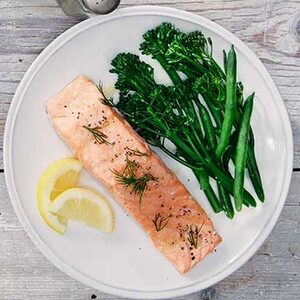 Baked salmon