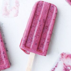 Banana, Berry, and Buttermilk Popsicles