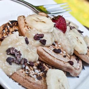 Banana Coconut Maple Creamy Pancake Sauce