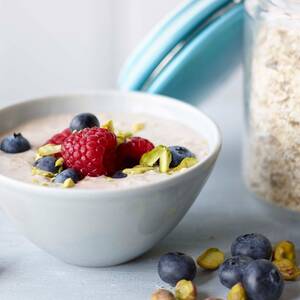 Banana and Blueberry Overnight Oats