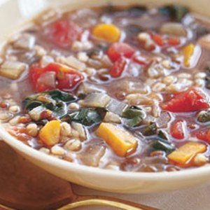 Barley and Lentil Soup with Swiss Chard