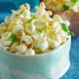 Basil Garlic Popcorn Recipe