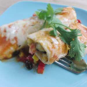 Bean and Vegetable Enchiladas