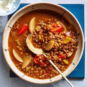 Berbere-Spiced Lentil & Turnip Soup