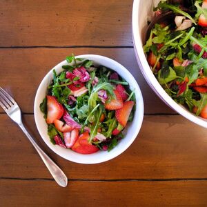 Bittersweet Strawberry Salad