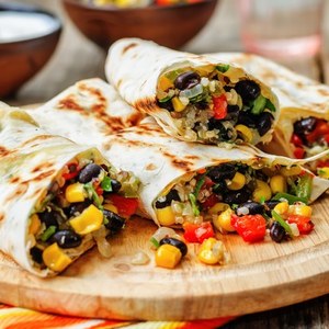 Black Bean and Vegetable Burritos