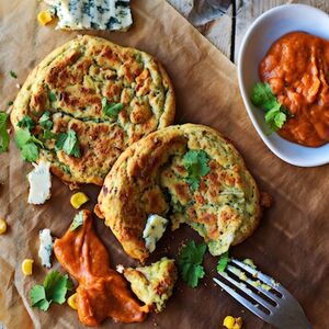 Blue-Cheese Avocado Cakes