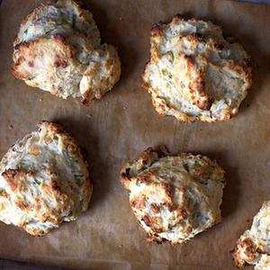 Blue Cheese Scallion Drop Biscuits