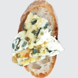 Blue Cheese and Honey Bruschetta