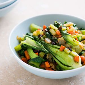 Bok Choy with Black Bean Sauce