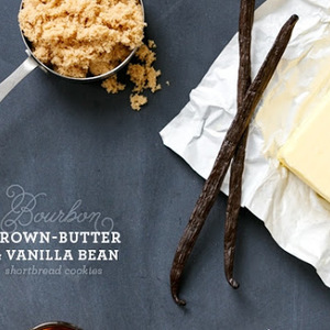 Bourbon, Brown Butter, and Vanilla Bean Shortbread Cookies recipes