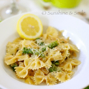 Bowtie Pasta with Asparagus