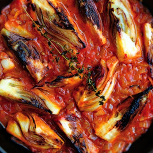 Braised Fennel Wedges With Saffron And Tomato recipes