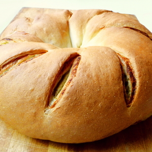 Bread Baking: Tomato-Pesto Swirl Bread