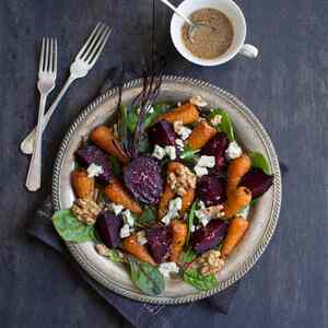 British Roast Vegetable Salad with Stilton