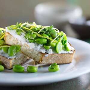 Broad Bean Bruschetta