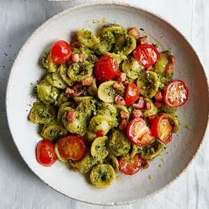 Broccoli pesto & pancetta pasta