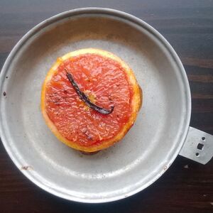 Broiled grapefruit + Vanilla bean