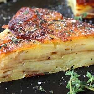 Brown Butter and Thyme Potato Cake