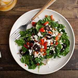 Brown Rice Spinach Salad