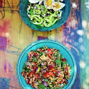 Bulgur & lentil salad