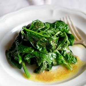 Buttered Spinach with Vinegar