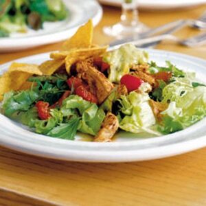 Cajun turkey salad with guacamole