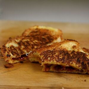 Caramelized Onion Barbecue Grilled Cheese