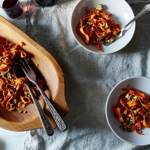 Carrot, Lentil, and Feta Salad