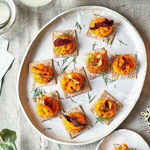 Carrot & caraway crackers