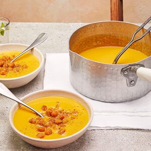 Carrot & tahini soup