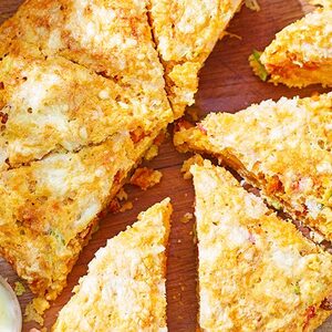 Cheese, chorizo & tomato scone loaf