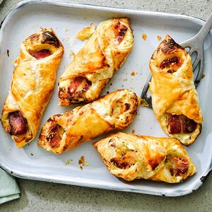 Cheese & bacon turnovers