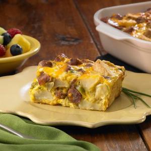 Cheesy Sausage and Potato Breakfast Casserole