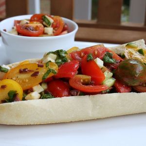 Cherry Tomato Salad Sandwich