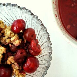 Cherry Breakfast Crumble Recipe