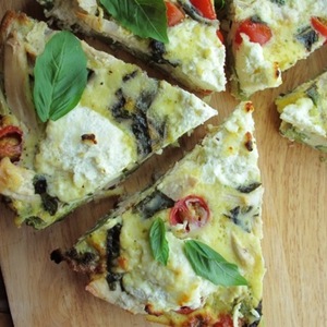 Chicken, Vegetable, and Ricotta Frittata Recipe