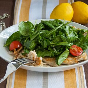 Chicken Paillard with Lemon Salad