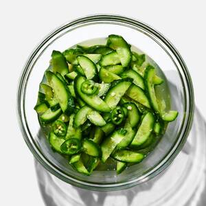 Chile-Garlic Cucumbers