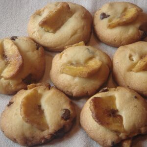 Chocolate and Banana Cookies