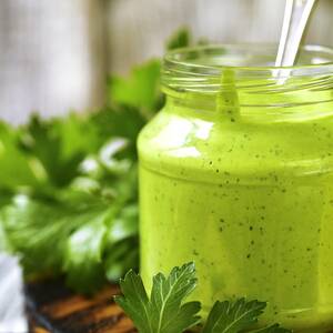 Cilantro Garlic Yogurt Sauce