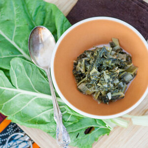 Coconut Braised Greens