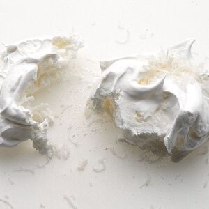 Coconut-Topped Meringues Infused with Vanilla Bean